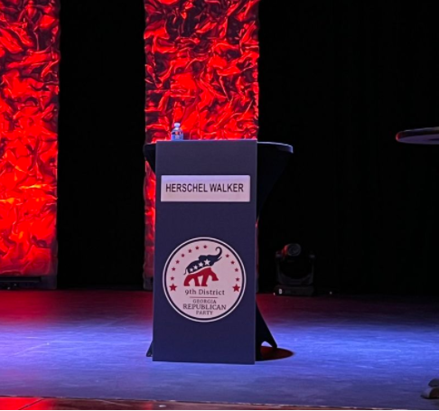 Herschel Walker Empty Podium Blank Meme Template