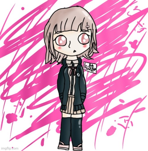 finished the drawing of chiaki! | image tagged in drawing,art,chiaki,danganronpa | made w/ Imgflip meme maker