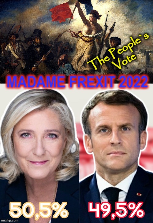 Le Frexit | image tagged in marine | made w/ Imgflip meme maker