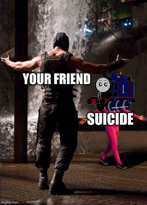 The train won | image tagged in suicide squad | made w/ Imgflip meme maker