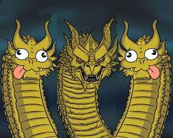 Three headed dragon Blank Meme Template