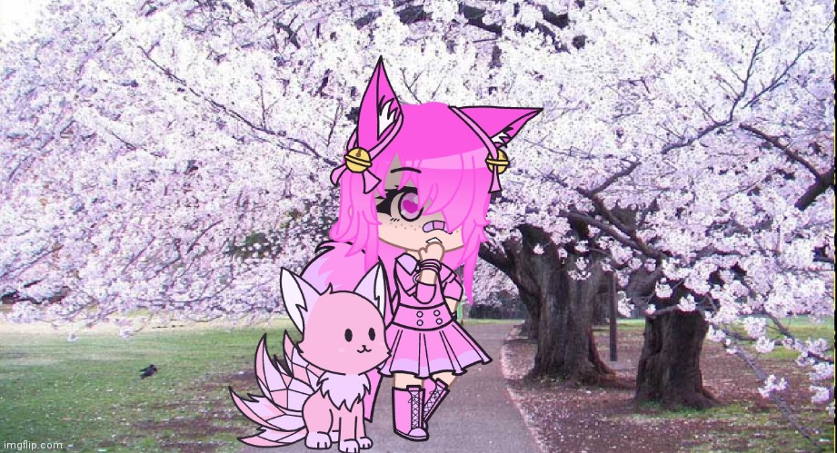 Introducing: Rosa and her pet Crystal Kitsune Sweetie | made w/ Imgflip meme maker