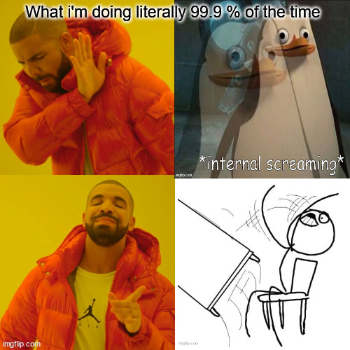 What i'm doing literally 99.9 % of the time | made w/ Imgflip meme maker