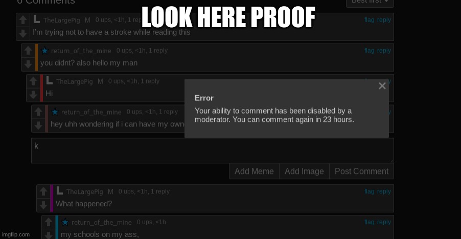 LOOK HERE PROOF | made w/ Imgflip meme maker