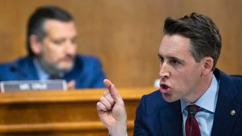 High Quality Josh Hawley gives his Roomba impression at Justice Jackson Blank Meme Template