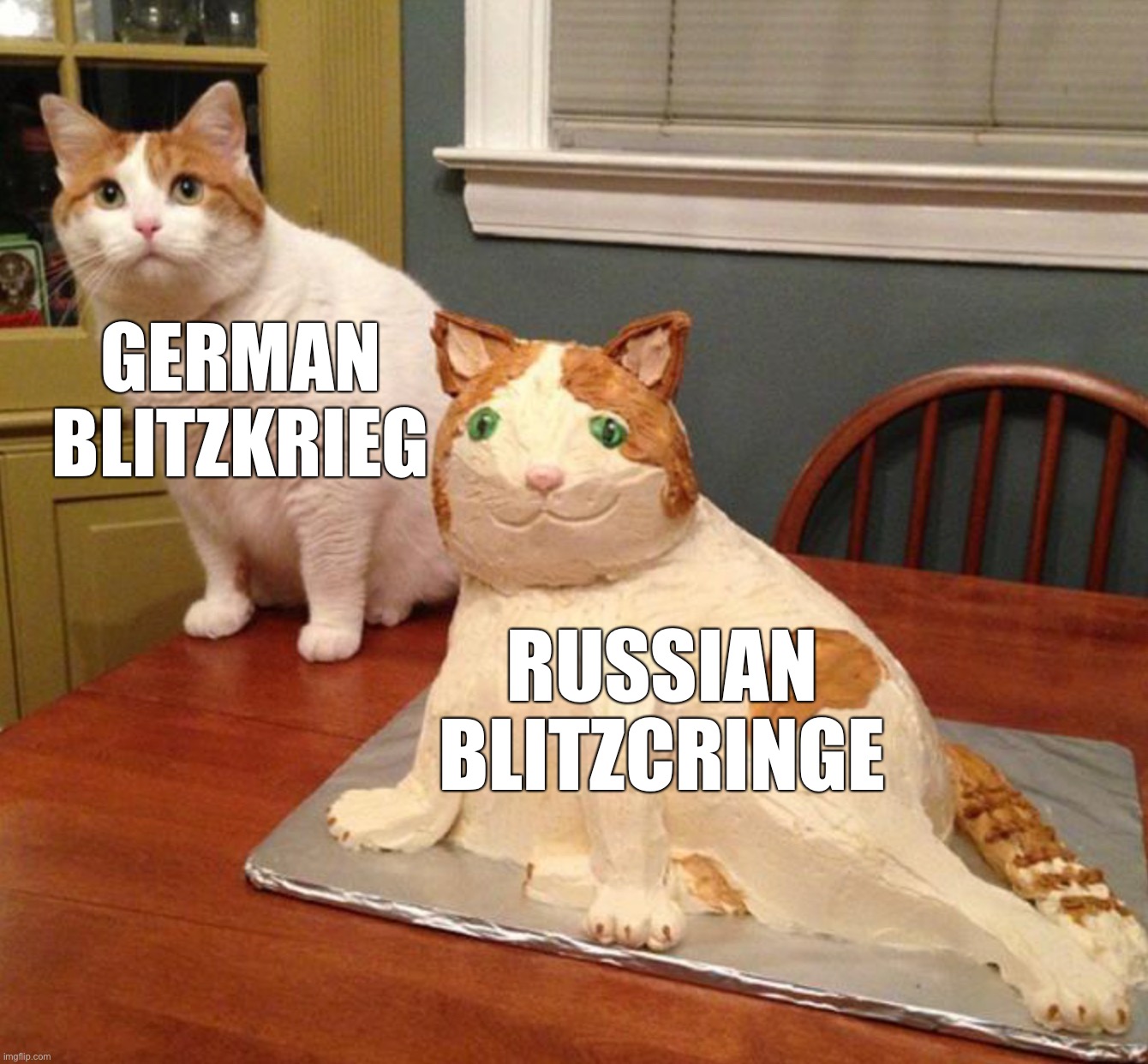Russia as usual | GERMAN BLITZKRIEG; RUSSIAN BLITZCRINGE | image tagged in russia,russian | made w/ Imgflip meme maker