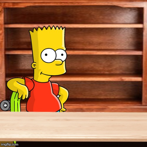 bart empty shelves shop-s.top 4sale template Blank Meme Template