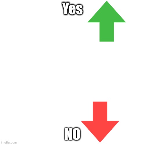 Blank Transparent Square | Yes; NO | image tagged in memes,blank transparent square | made w/ Imgflip meme maker