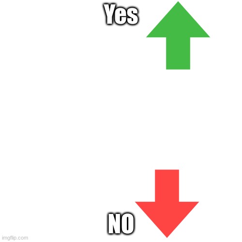 Blank Transparent Square Meme | Yes; NO | image tagged in memes,blank transparent square | made w/ Imgflip meme maker