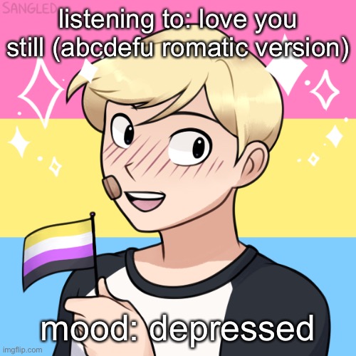 basement rat blonde short hair | listening to: love you still (abcdefu romatic version); mood: depressed | image tagged in basement rat blonde short hair | made w/ Imgflip meme maker