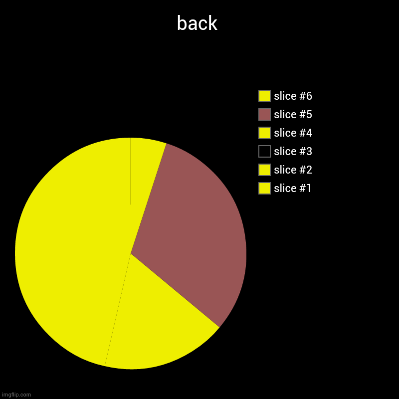 back | | image tagged in charts,pie charts | made w/ Imgflip chart maker