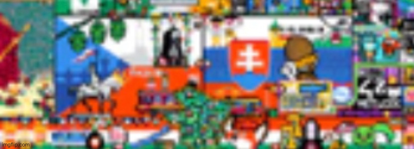 Czechia and Slovakia as seen in r/place | image tagged in r/place | made w/ Imgflip meme maker