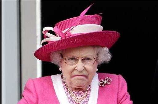 The Queen is Not Happy Blank Meme Template