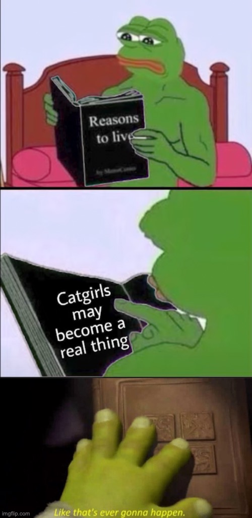 Reasons to live | image tagged in like that's ever gonna happen | made w/ Imgflip meme maker