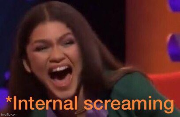 Zendaya internal screaming meme | image tagged in zendaya internal screaming meme | made w/ Imgflip meme maker