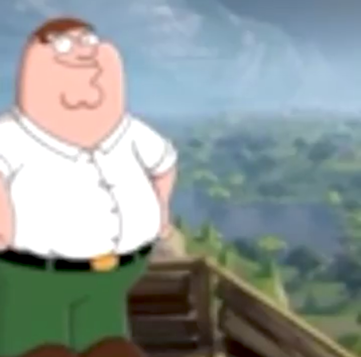 High Quality Peter Griffin in fortnite Blank Meme Template