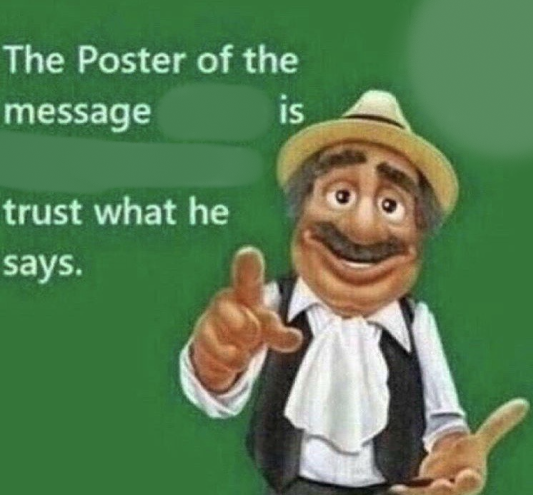 The Poster Of The Message Blank Blank Meme Template