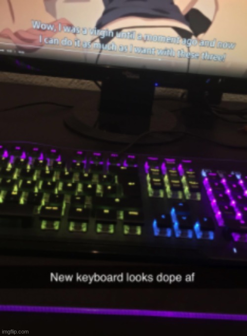 yo guys a i got a new keyboard yall like it | made w/ Imgflip meme maker