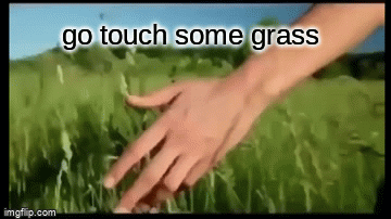 touch grass - Imgflip