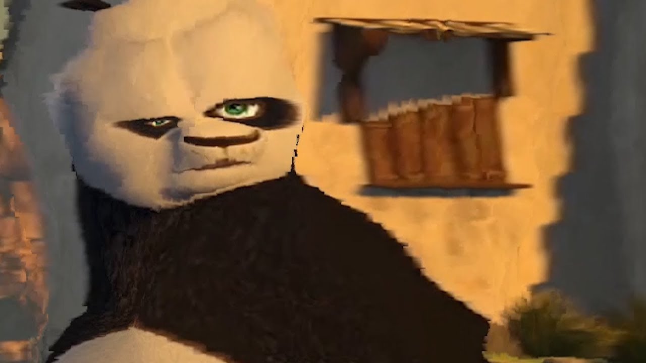 Distorted Po meme Blank Meme Template