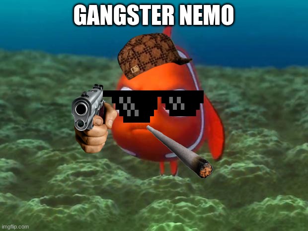Gangster Nemo | GANGSTER NEMO | image tagged in nemo | made w/ Imgflip meme maker