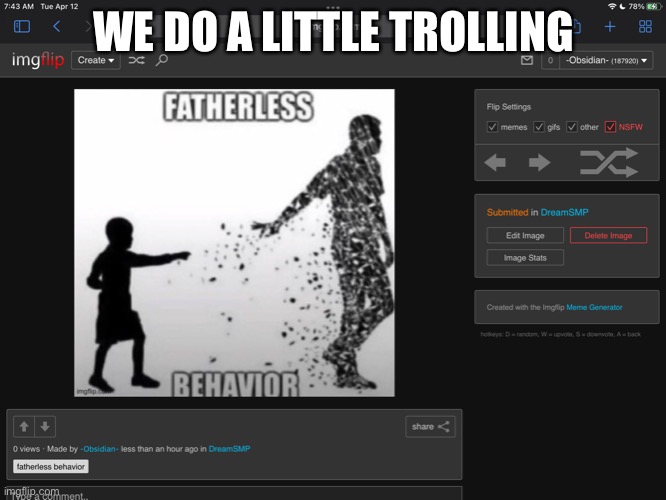 WE DO A LITTLE TROLLING | made w/ Imgflip meme maker