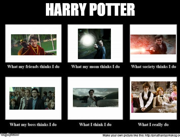 What my friends think I do | HARRY POTTER | image tagged in what my friends think i do | made w/ Imgflip meme maker