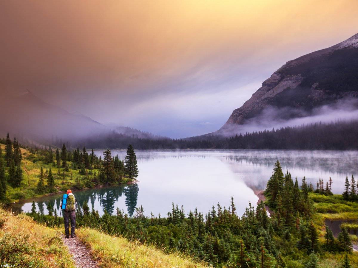 Montana's Glacier National Park | image tagged in awesome | made w/ Imgflip meme maker