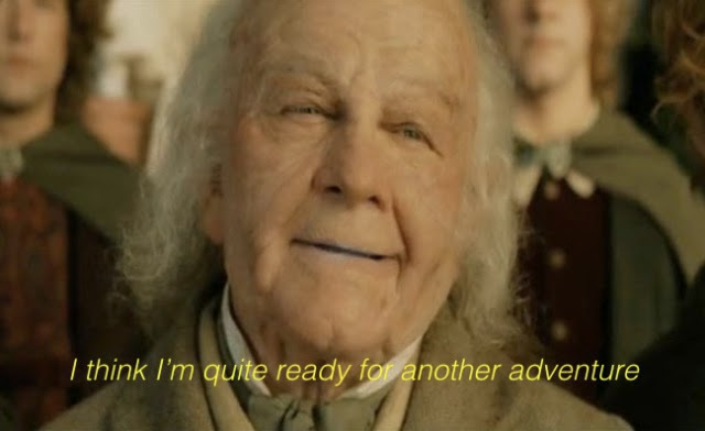 High Quality Bilbo Ready for another adventure Blank Meme Template