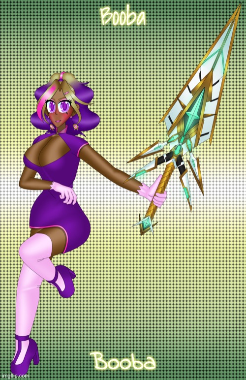 Kashiko Murasaki with Mythra’s Aegis | Booba Booba | image tagged in kashiko murasaki with mythra s aegis | made w/ Imgflip meme maker
