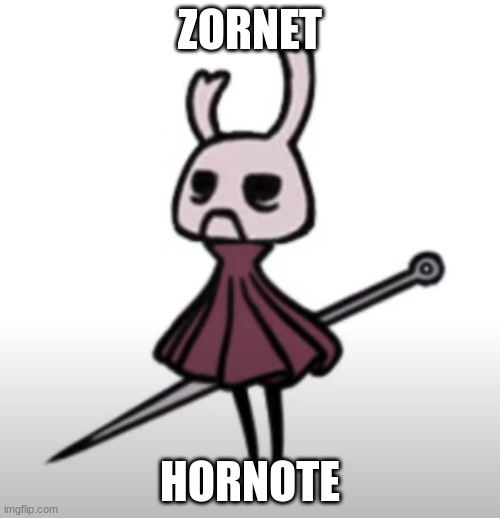 ZORNET; HORNOTE | image tagged in zornet | made w/ Imgflip meme maker