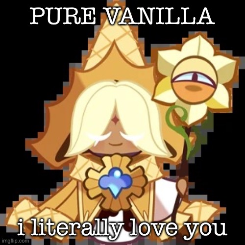 purevanilla | PURE VANILLA; i literally love you | image tagged in purevanilla | made w/ Imgflip meme maker