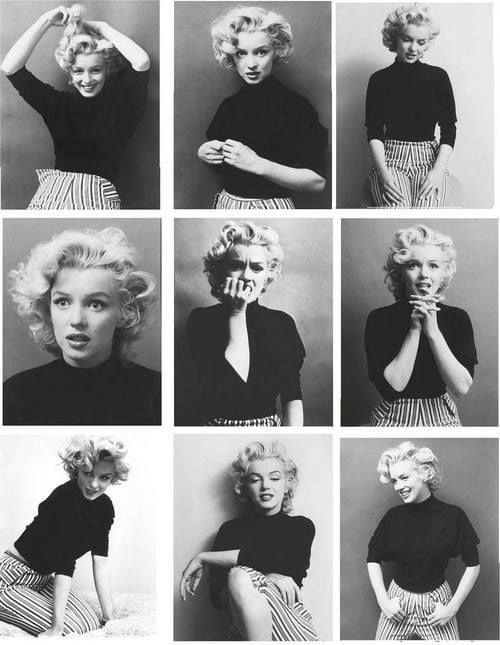 Marilyn Monroe collage Blank Meme Template