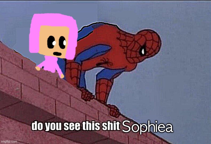 Spider-Man Do You See this | Sophiea | image tagged in spider-man do you see this | made w/ Imgflip meme maker