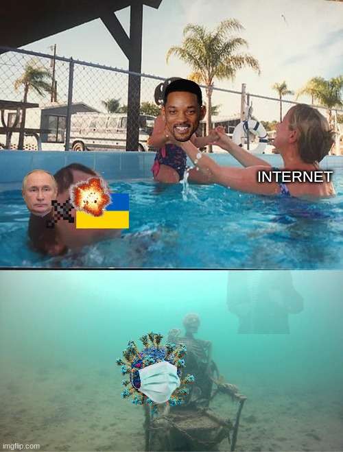 E |  INTERNET | image tagged in mother ignoring kid drowning in a pool,never gonna give you up,never gonna let you down,never gonna run around and desert you | made w/ Imgflip meme maker