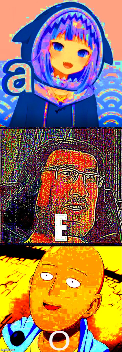 2 letters left | image tagged in gawr gura a,e markiplier | made w/ Imgflip meme maker