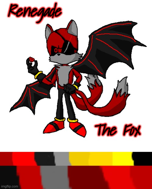 I didn't use Picrew this time, mods. I used a tutorial, and it took me hours. | Renegade; The Fox | image tagged in sonic,oc,tails the fox,drawings,art,memes | made w/ Imgflip meme maker