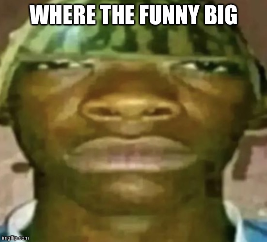 Watermelon Hat | WHERE THE FUNNY BIG | image tagged in watermelon hat | made w/ Imgflip meme maker
