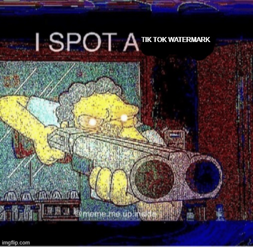 I spot a thot | TIK TOK WATERMARK | image tagged in i spot a thot | made w/ Imgflip meme maker