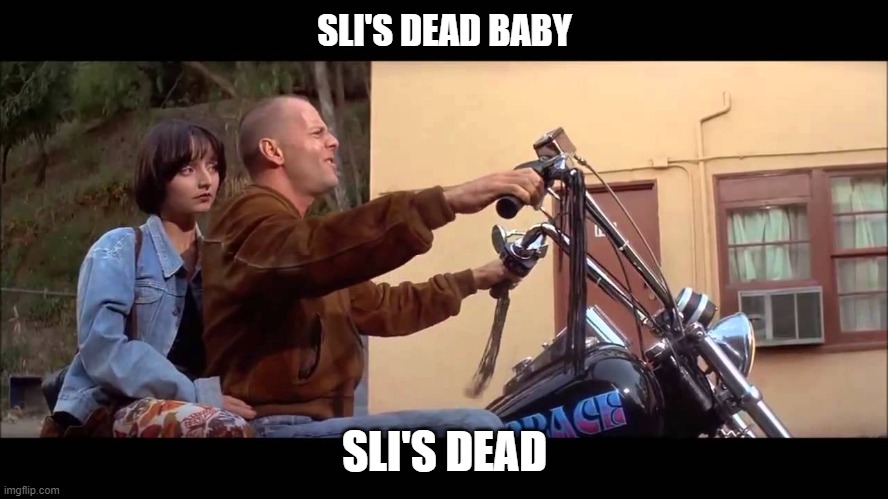 zeds dead | SLI'S DEAD BABY; SLI'S DEAD | image tagged in zeds dead | made w/ Imgflip meme maker
