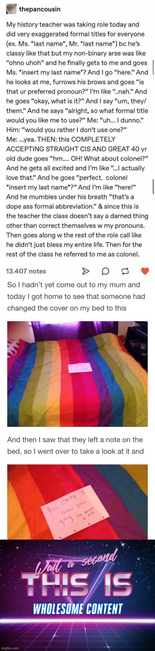 Shut up and take some wholesome content <3 | image tagged in wait a second this is wholesome content,wholesome 100,wholesome,lgbtq,gay pride,gay | made w/ Imgflip meme maker