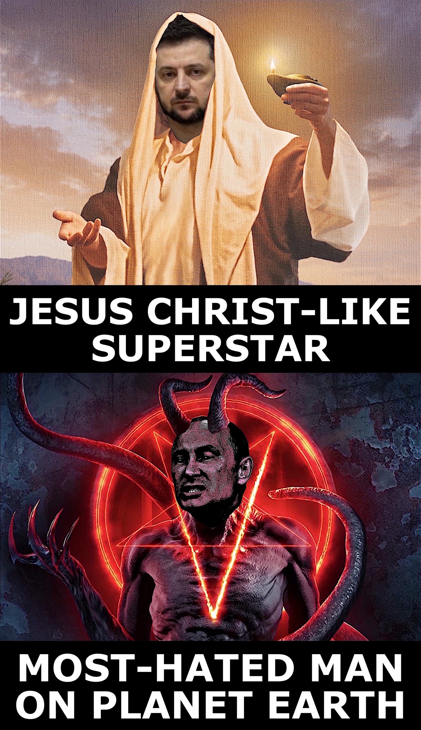 High Quality Jesus Christ-Like SuperStar Most Hated Man On Planet Earth meme Blank Meme Template