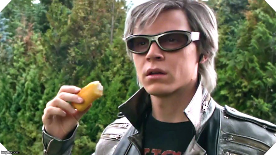 Quicksilver & Twinkie | image tagged in quicksilver twinkie | made w/ Imgflip meme maker