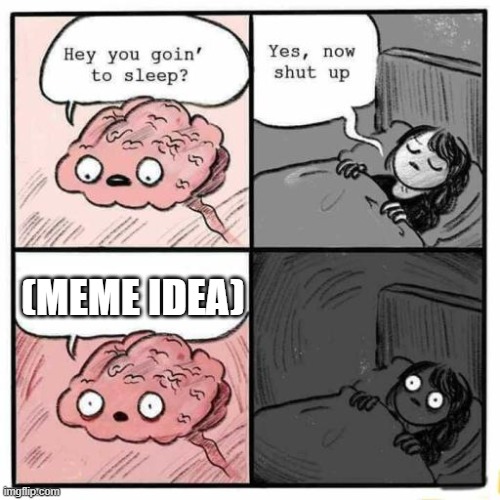 Hey you going to sleep? | (MEME IDEA) | image tagged in hey you going to sleep | made w/ Imgflip meme maker