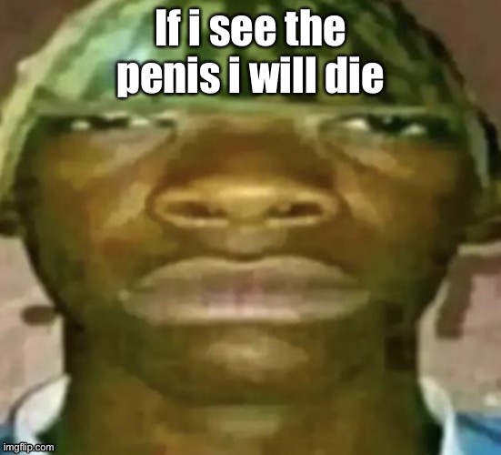 If i see the penis i will die | made w/ Imgflip meme maker