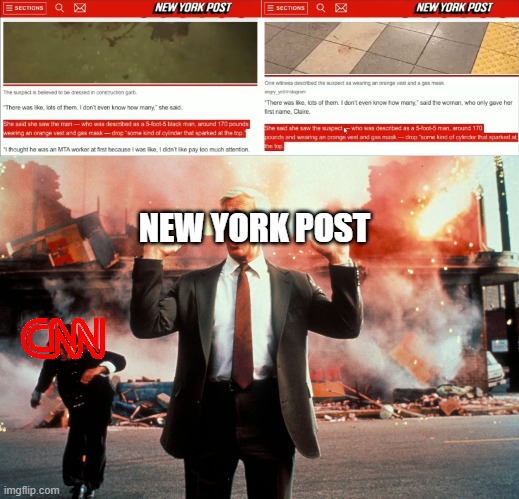 New York Times edits out identity of skin color of NYC mass shooter two hours after post. CNN refuses to mention shooter color. | NEW YORK POST | image tagged in cnn fake news,cover up,media lies,mass shooting,gun control,liberal hypocrisy | made w/ Imgflip meme maker