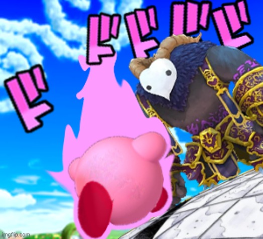 kirby moment | image tagged in funny,kirby,oh you're approaching me | made w/ Imgflip meme maker