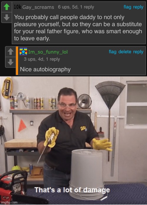 Ouch | image tagged in thats a lot of damage,oof | made w/ Imgflip meme maker
