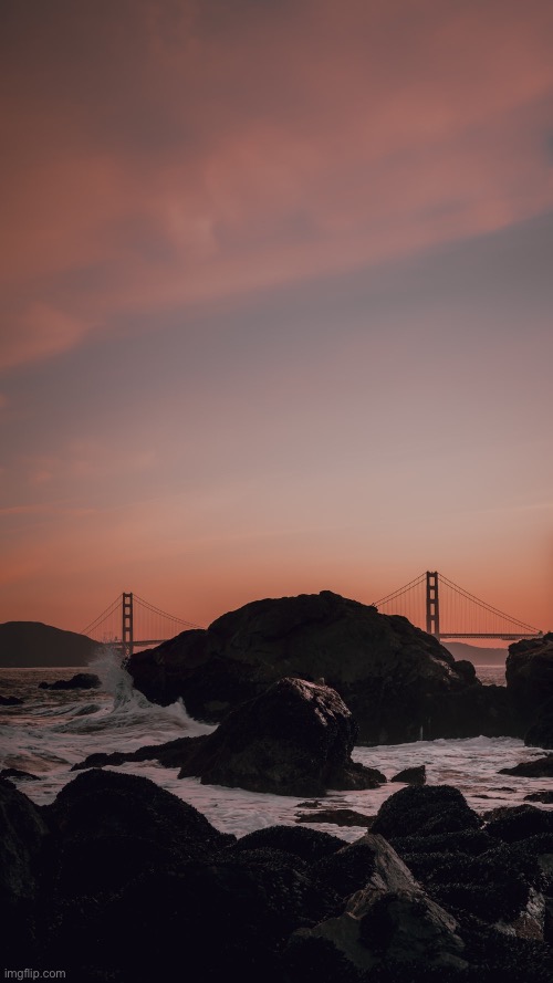 Near the Golden Gate Bridge in San Francisco | image tagged in photography,california,san francisco,waves | made w/ Imgflip meme maker
