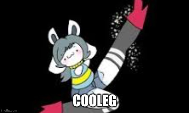 Temmie go get coolegs | COOLEG | image tagged in temmie go get coolegs | made w/ Imgflip meme maker